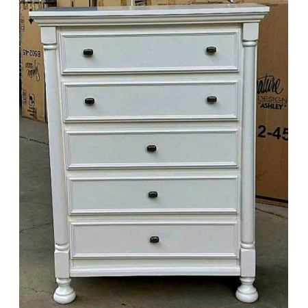 B502-45 : Tủ Đứng 5 Ngăn Kéo - Màu Trắng